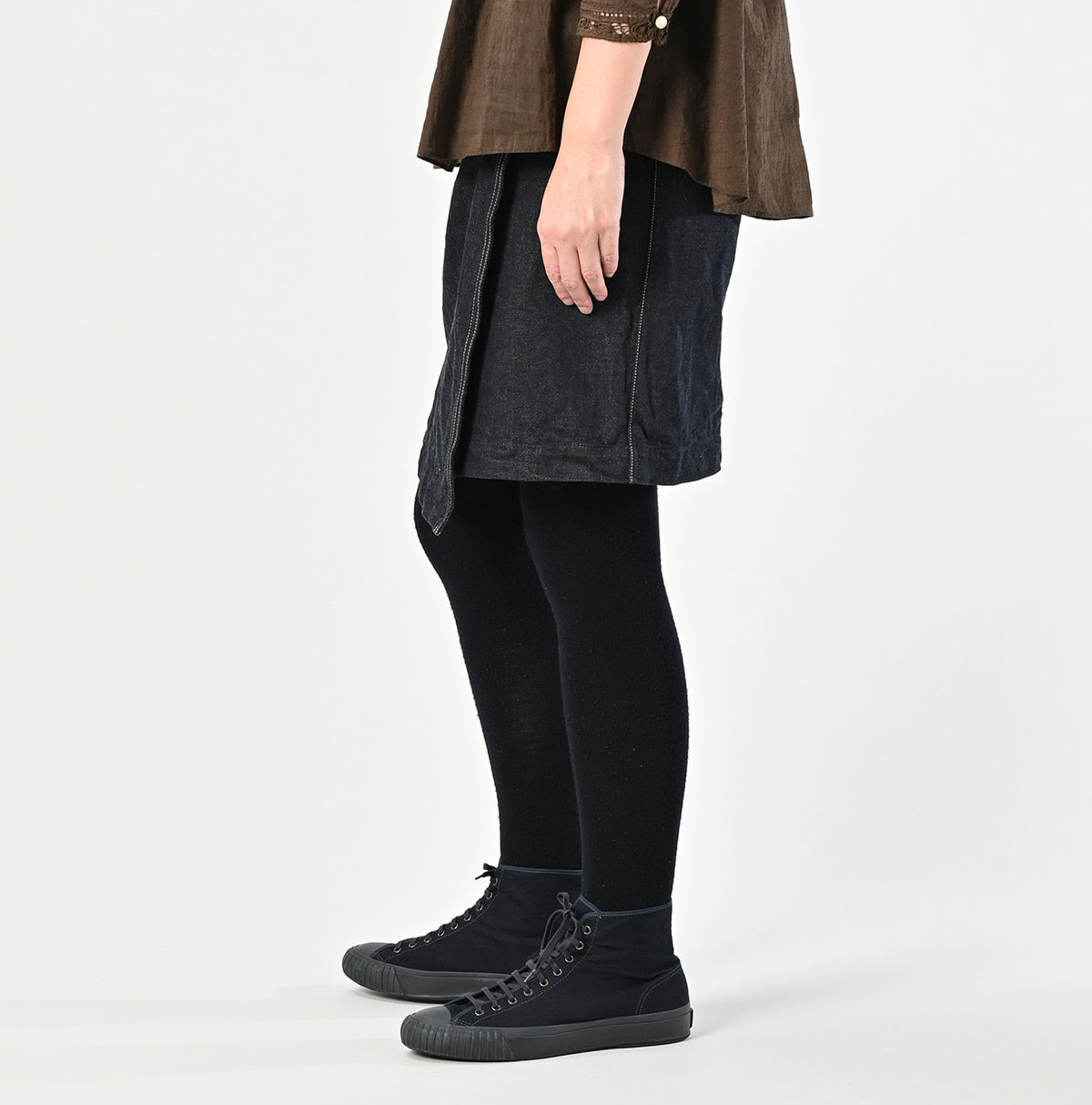 Tweed Denim Mini Tablier Nou