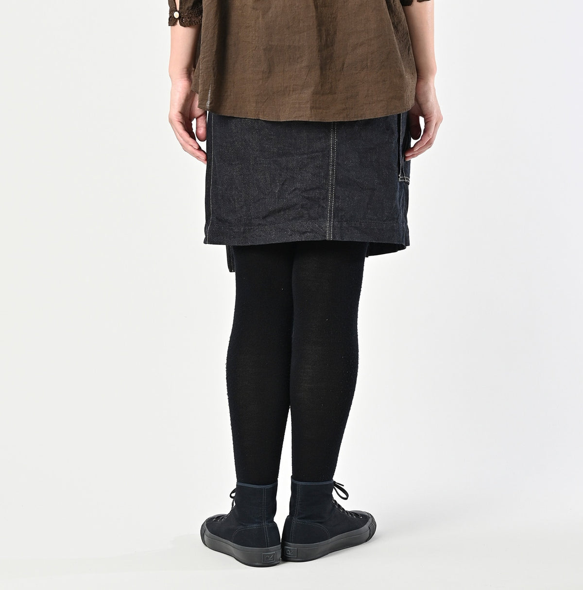 Tweed Denim Mini Tablier Nou