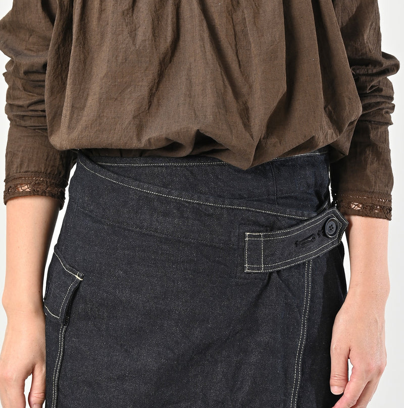 Tweed Denim Mini Tablier Nou