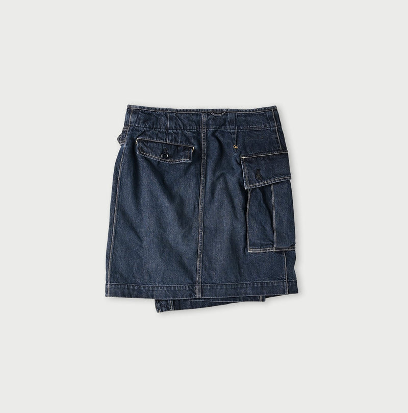Tweed Denim Mini Tablier Zyu