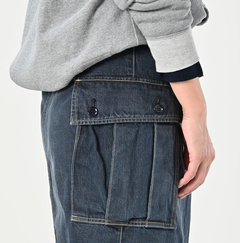 Tweed Denim Mini Tablier Zyu