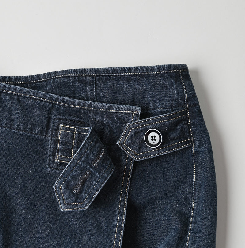 Tweed Denim Mini Tablier Zyu