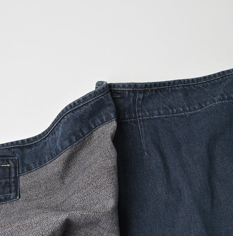 Tweed Denim Mini Tablier Zyu