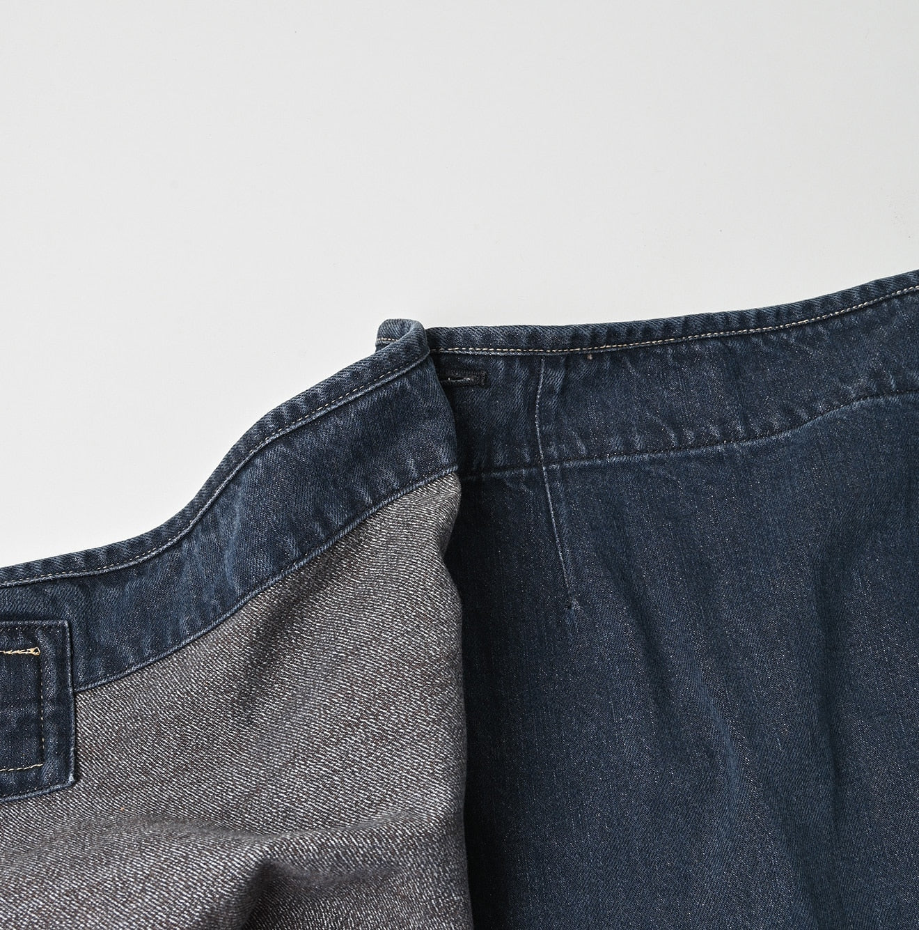 Tweed Denim Mini Tablier Zyu