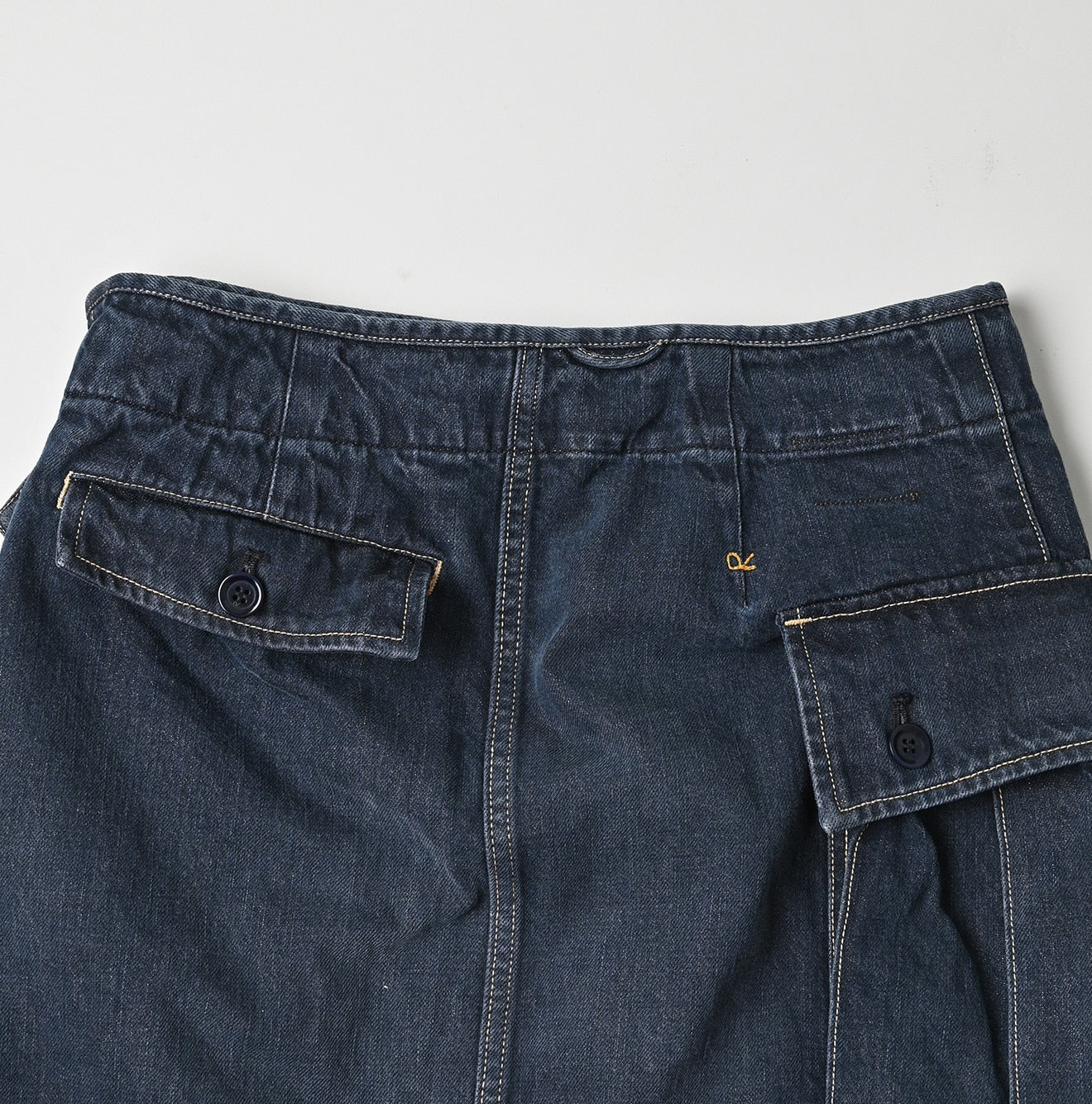 Tweed Denim Mini Tablier Zyu