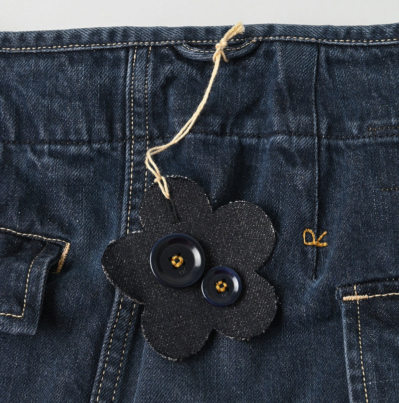 Tweed Denim Mini Tablier Zyu