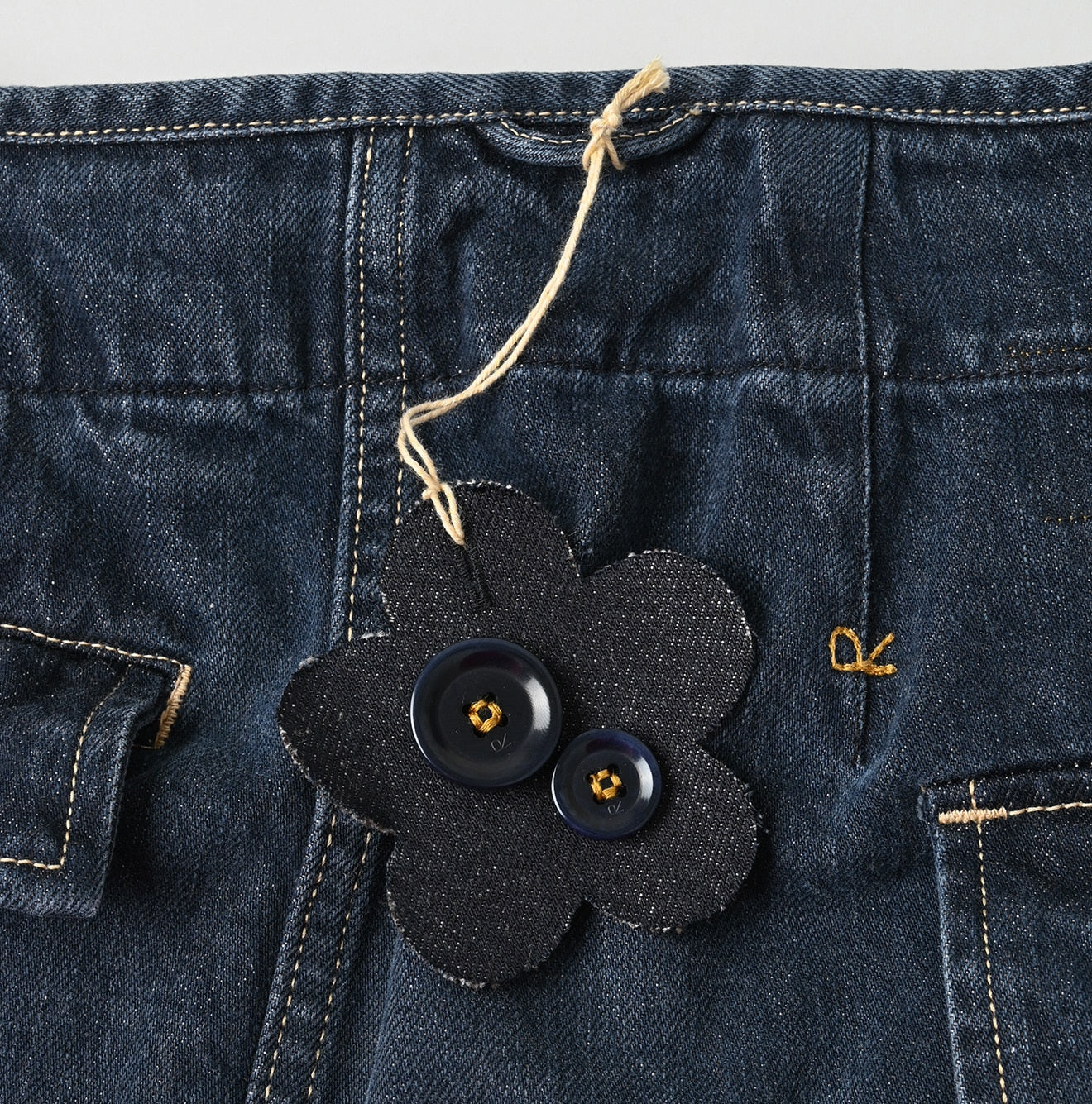 Tweed Denim Mini Tablier Zyu
