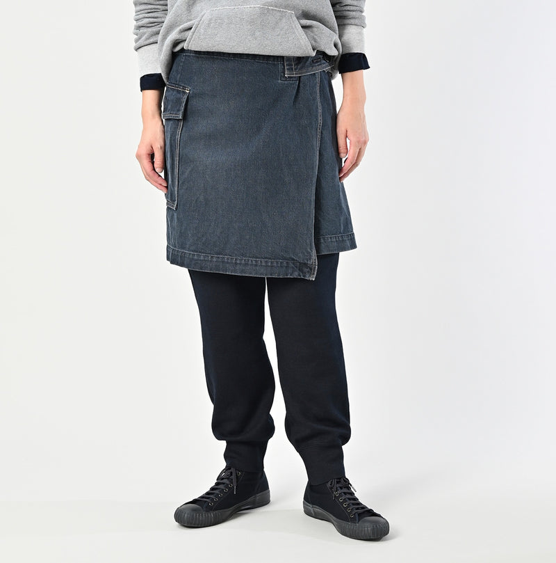 Tweed Denim Mini Tablier Zyu