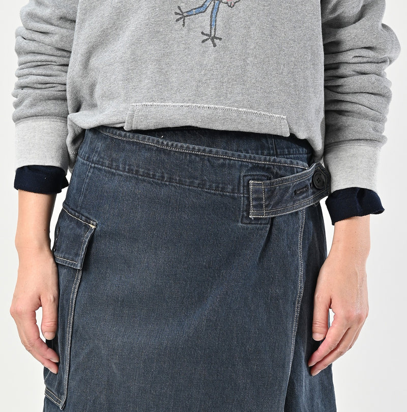 Tweed Denim Mini Tablier Zyu