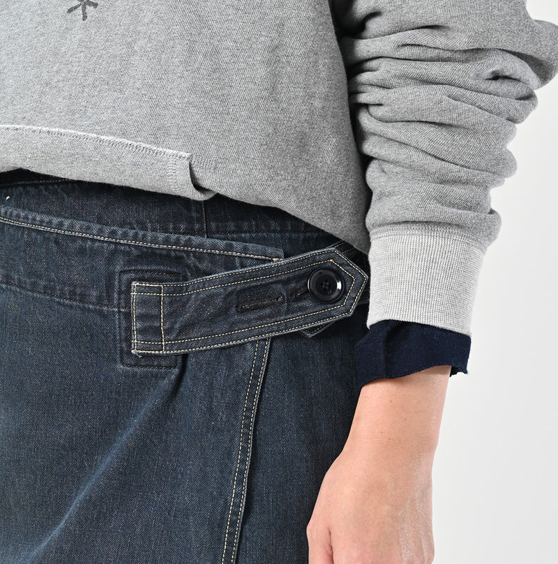 Tweed Denim Mini Tablier Zyu