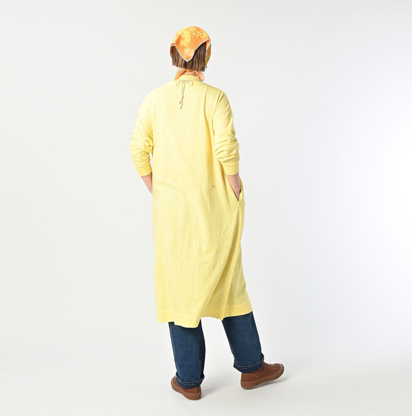 45R Botanical Dyed Yokk Neck 45 Star Dress