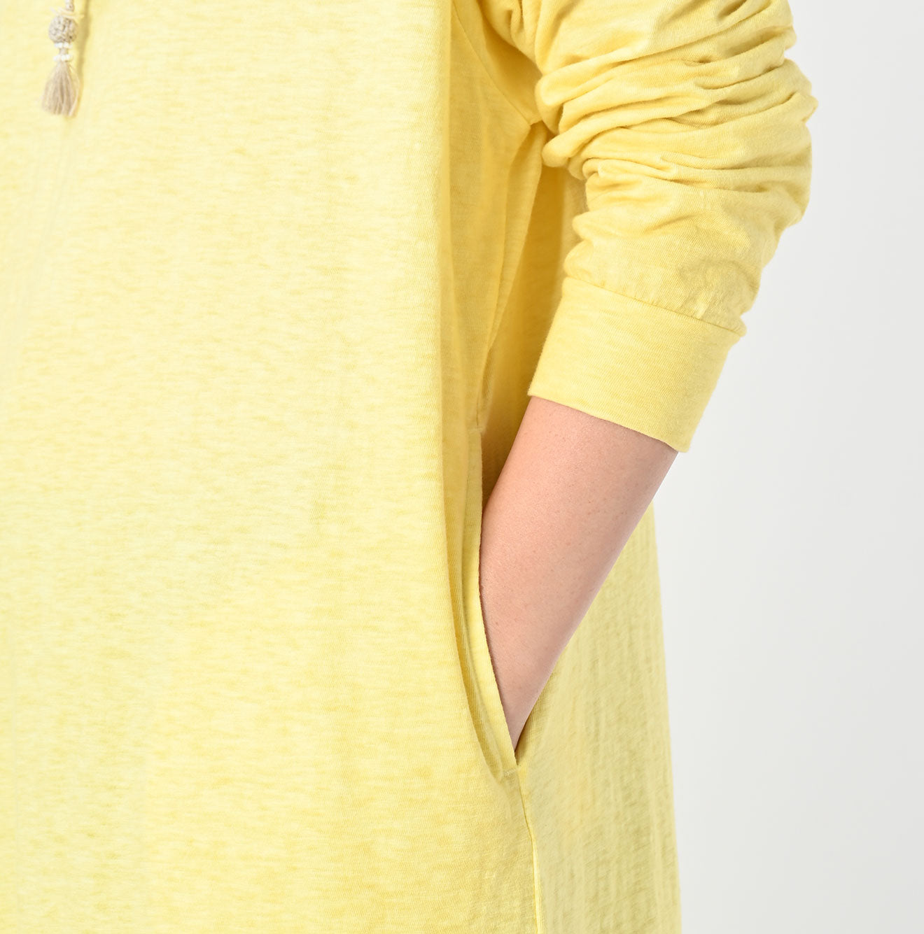 45R Botanical Dyed Yokk Neck 45 Star Dress - Image 9