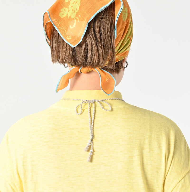 45R Botanical Dyed Yokk Neck 45 Star Dress - Image 10