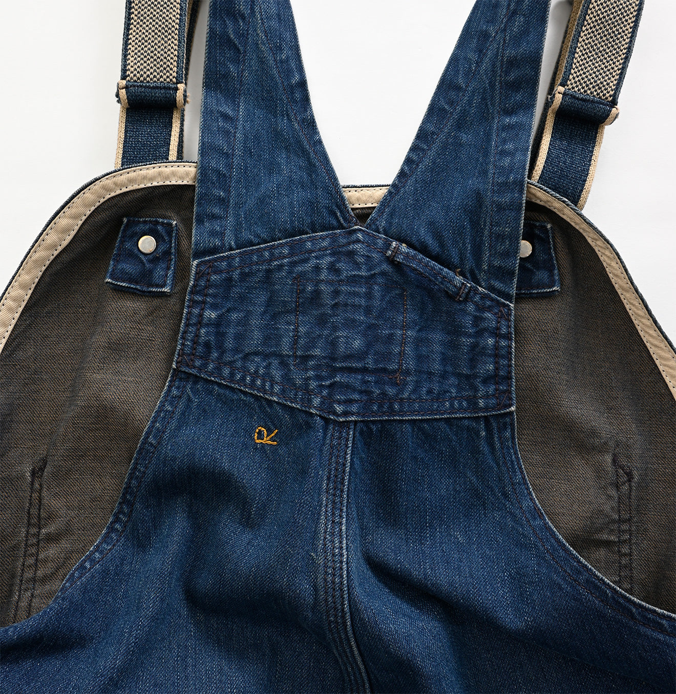 Mont Brown Denim 908 Overall Distressed