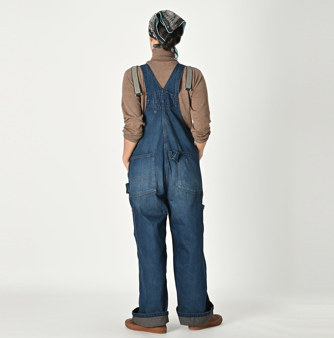 Mont Brown Denim 908 Overall Distressed