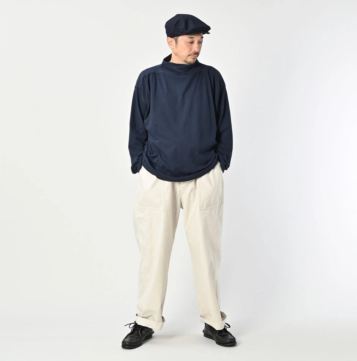 45R Back Sateen 908 Wide Baker Pants