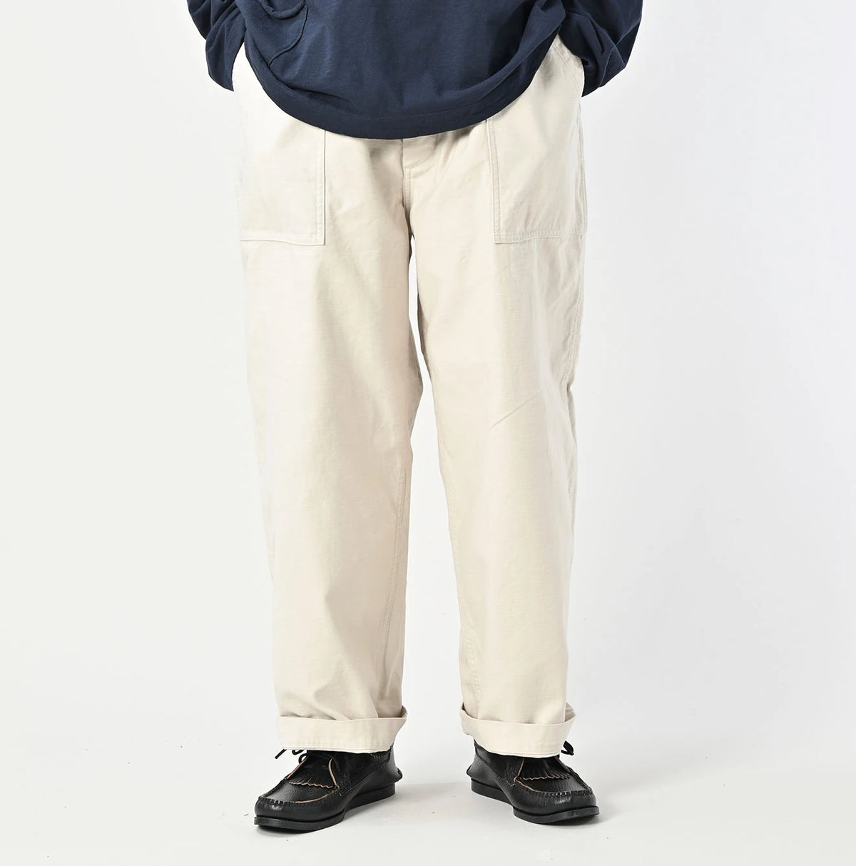45R Back Sateen 908 Wide Baker Pants