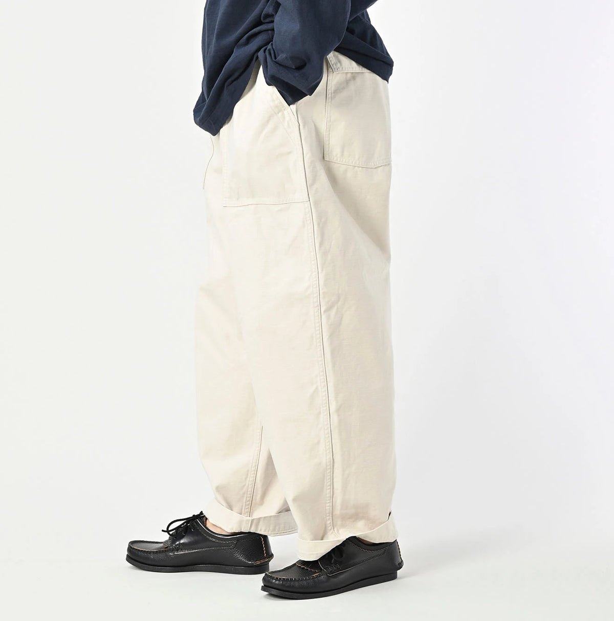 45R Back Sateen 908 Wide Baker Pants