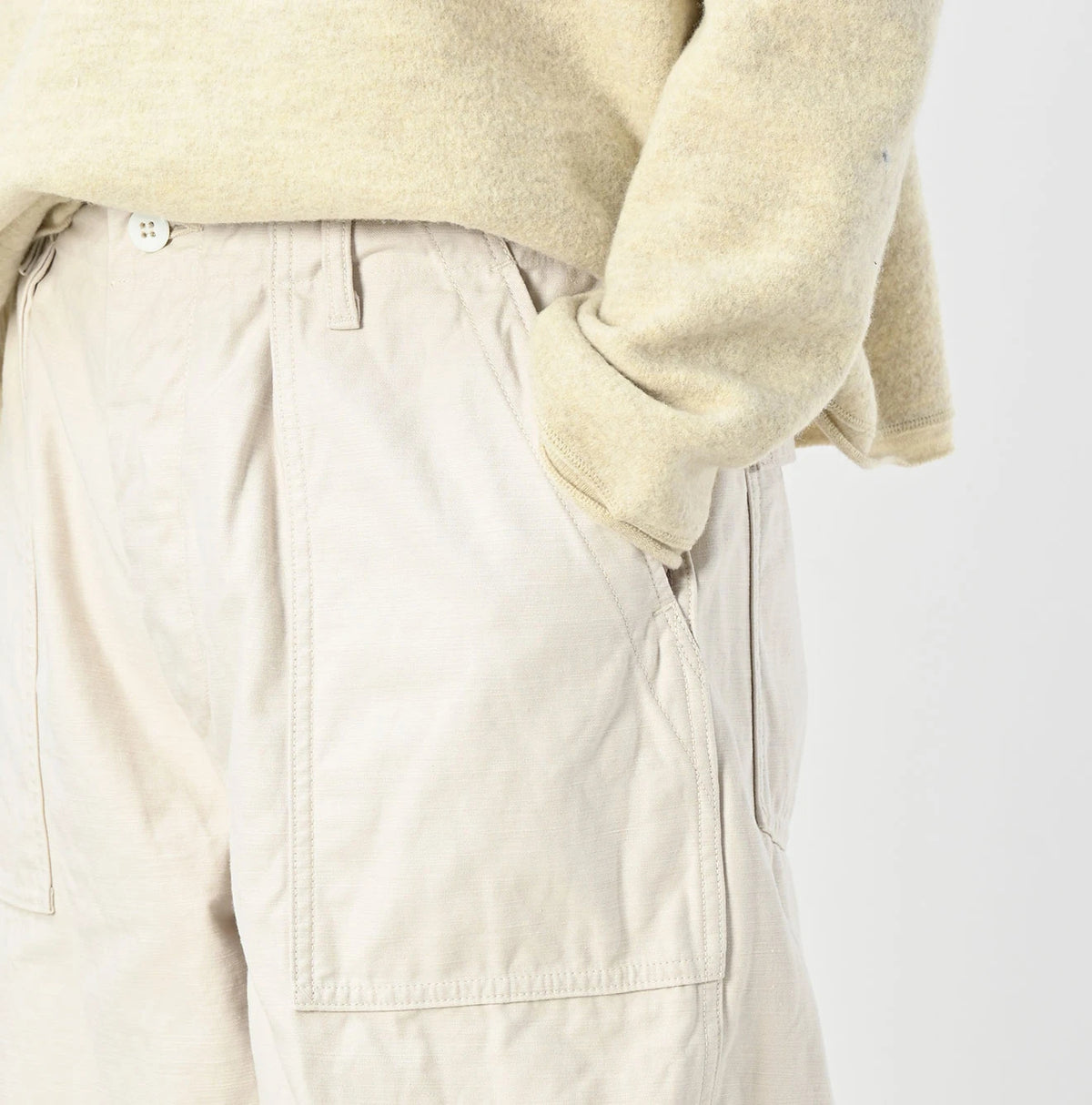 45R Back Sateen 908 Wide Baker Pants