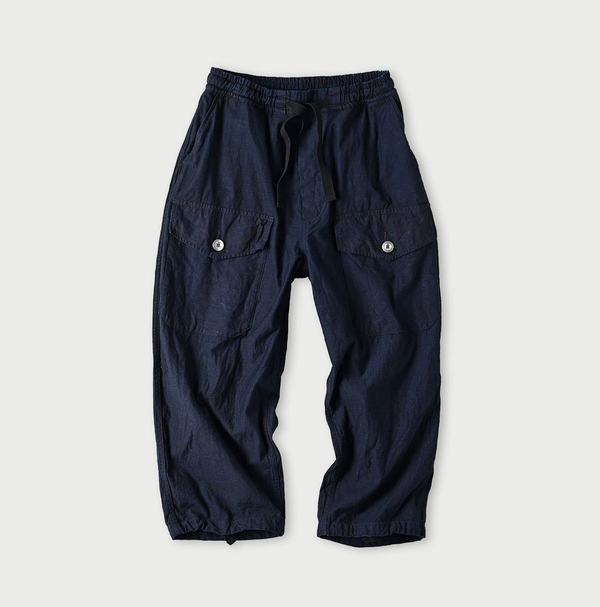 45R Indigo Backsatin 908 Tent Pants