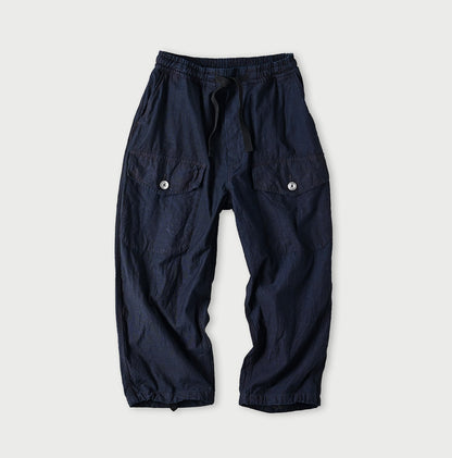 45R Indigo Backsatin 908 Tent Pants