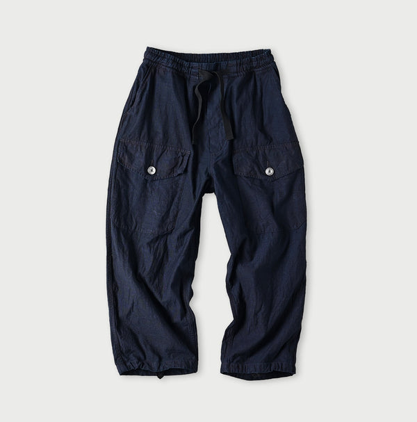 45R Indigo Backsatin 908 Tent Pants