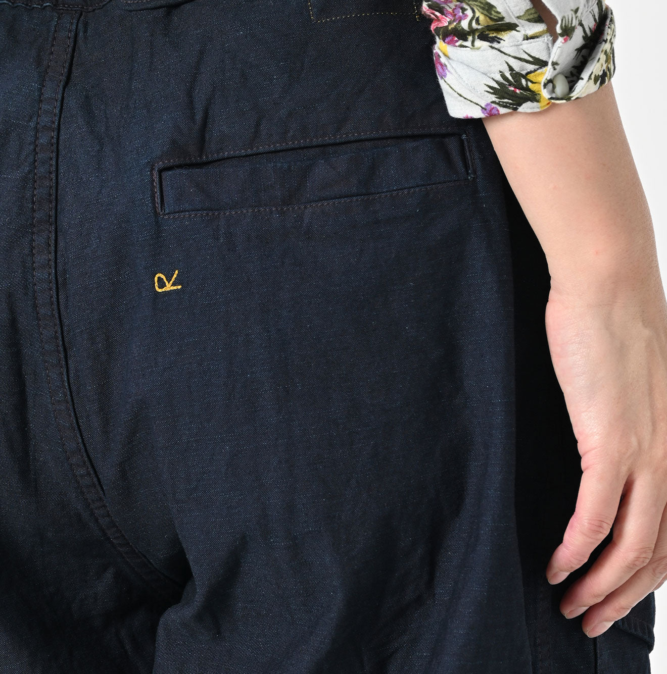 45R Indigo Backsatin 908 Tent Pants