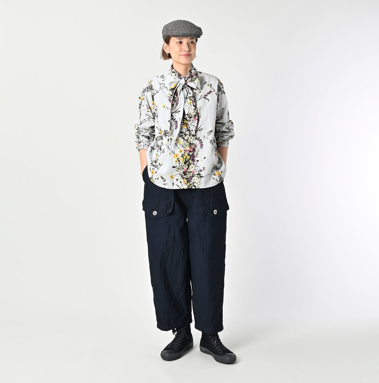 45R Indigo Backsatin 908 Tent Pants