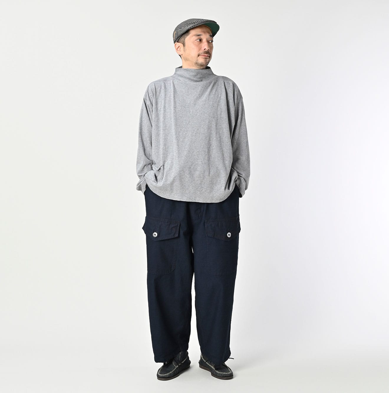 45R Indigo Backsatin 908 Tent Pants