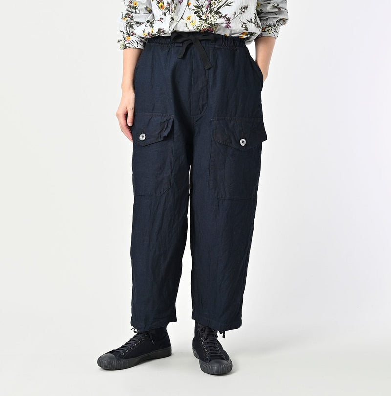 45R Indigo Backsatin 908 Tent Pants