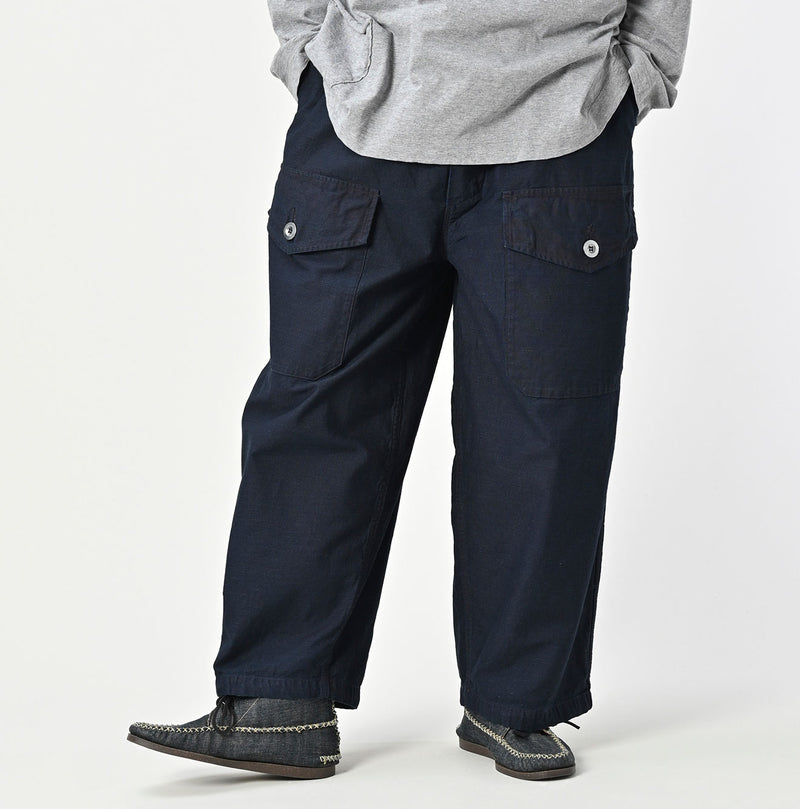 45R Indigo Backsatin 908 Tent Pants