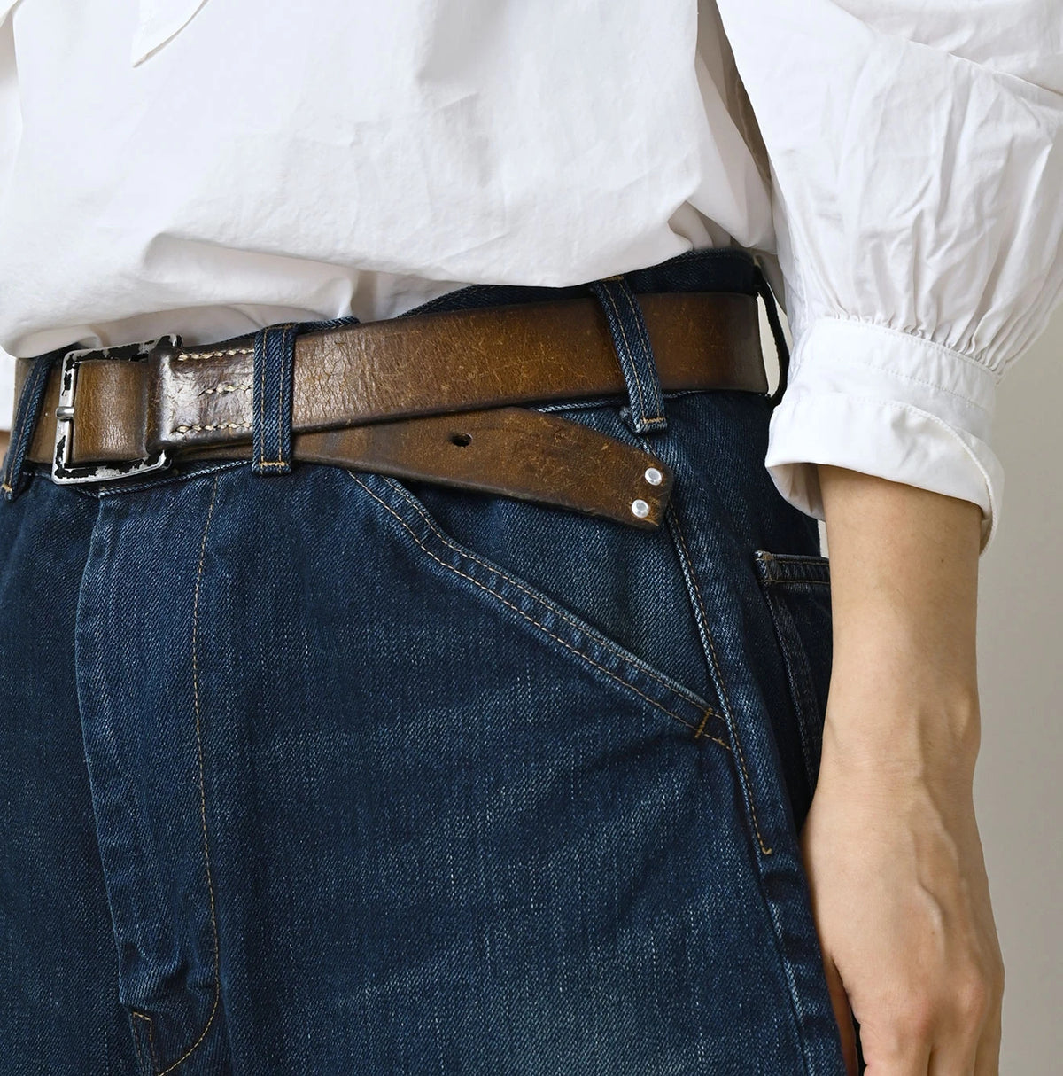 45R Rye Mugi Denim Nando Nando 908 Murahikohime Distressed