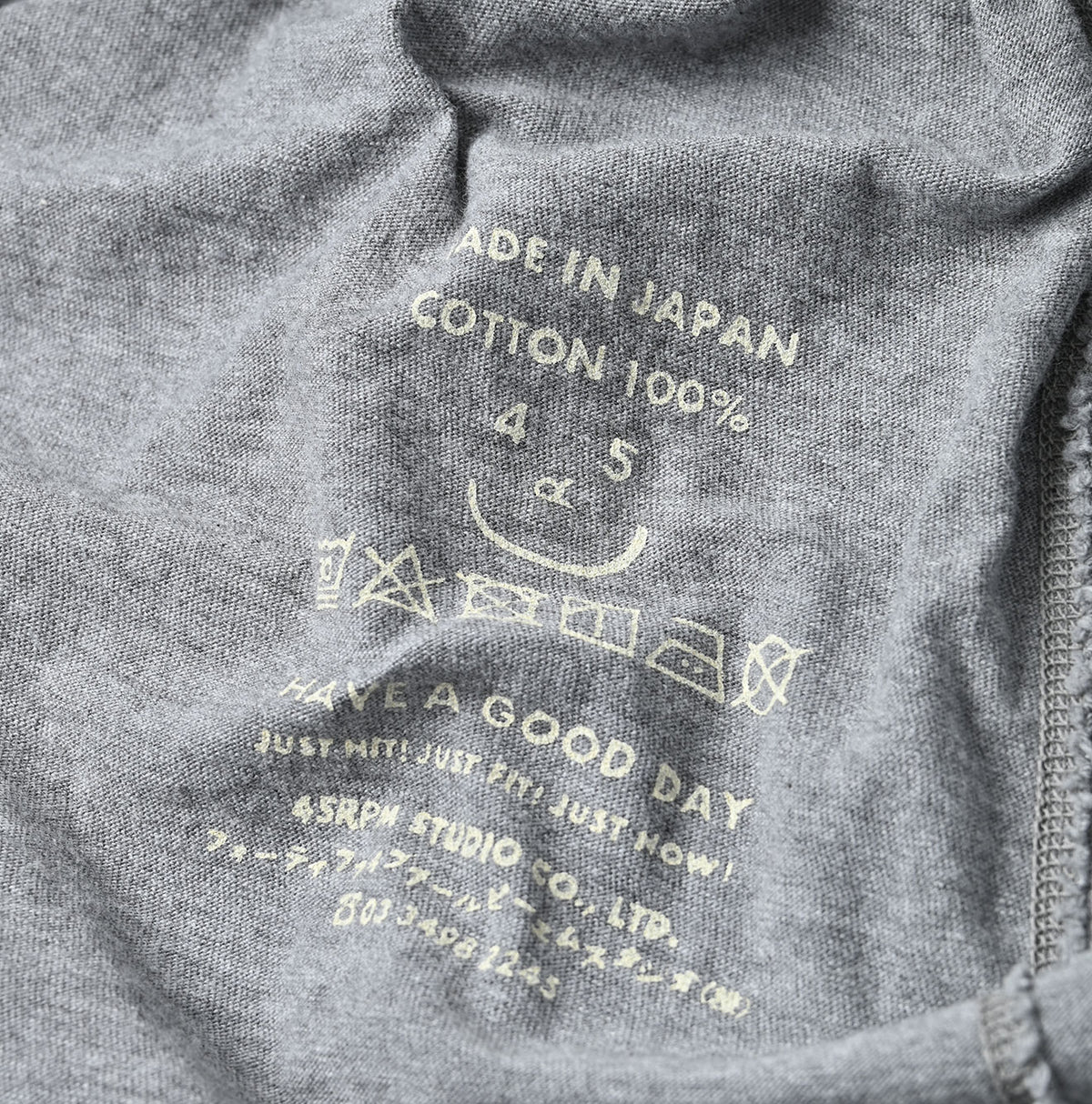 45R Tenjiku 908 Um Mock T-shirt (Top-dyed)