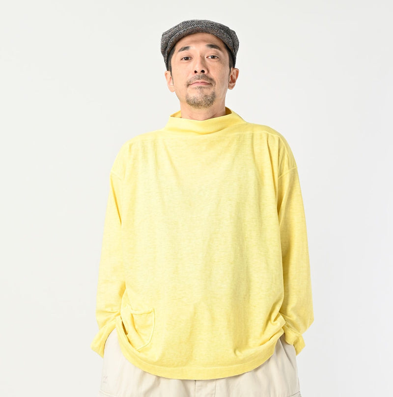 45R Botanical Dyed Tenjiku 908 Um Mock T-shirt