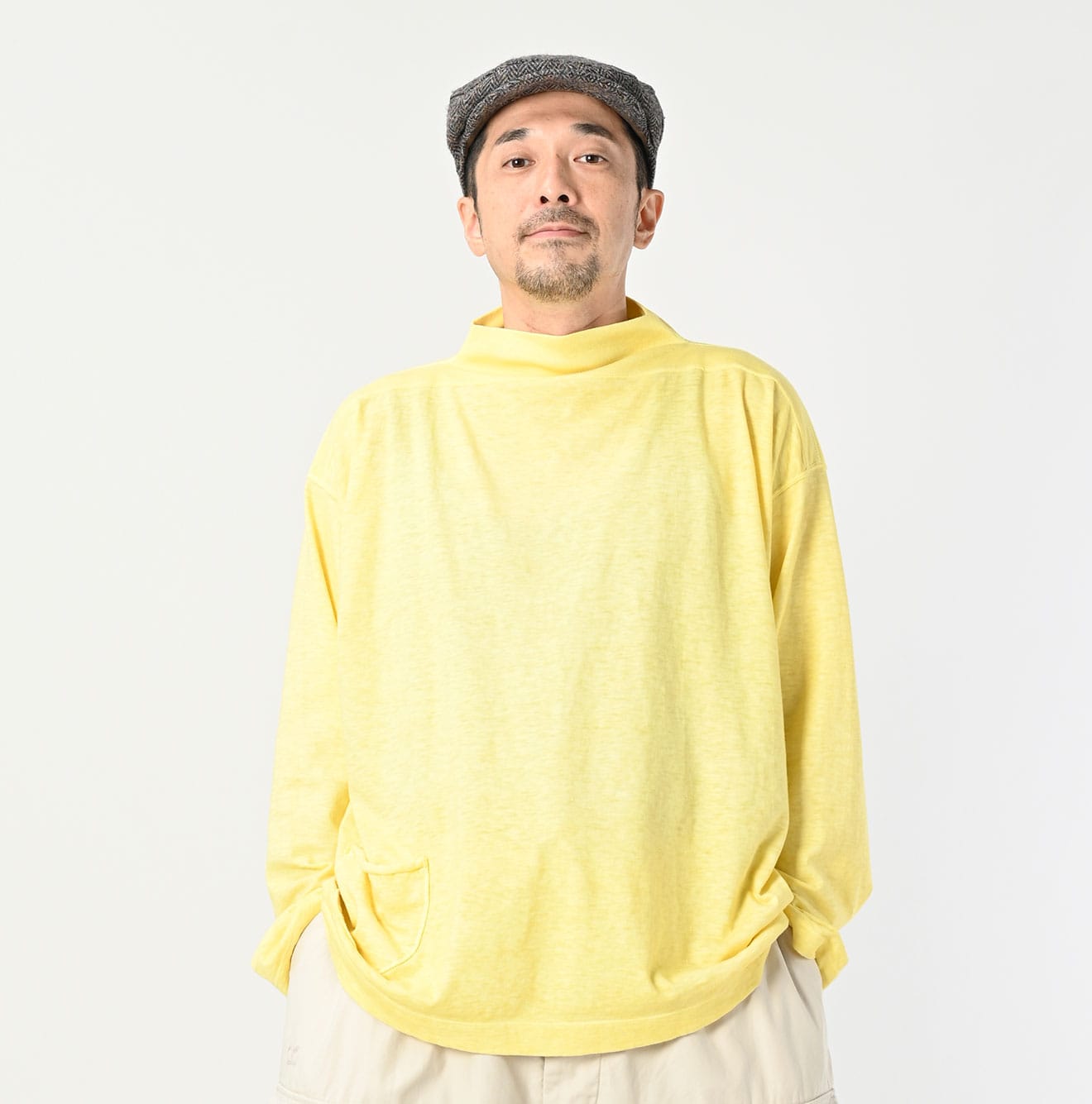 45R Botanical Dyed Tenjiku 908 Um Mock T-shirt