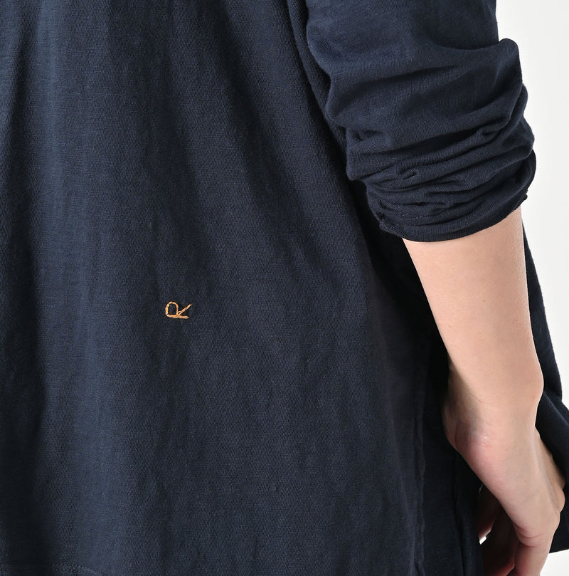 45R Yokk Neck Big Slit T-shirt