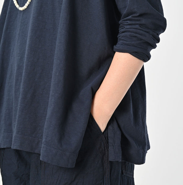 45R Yokk Neck Big Slit T-shirt