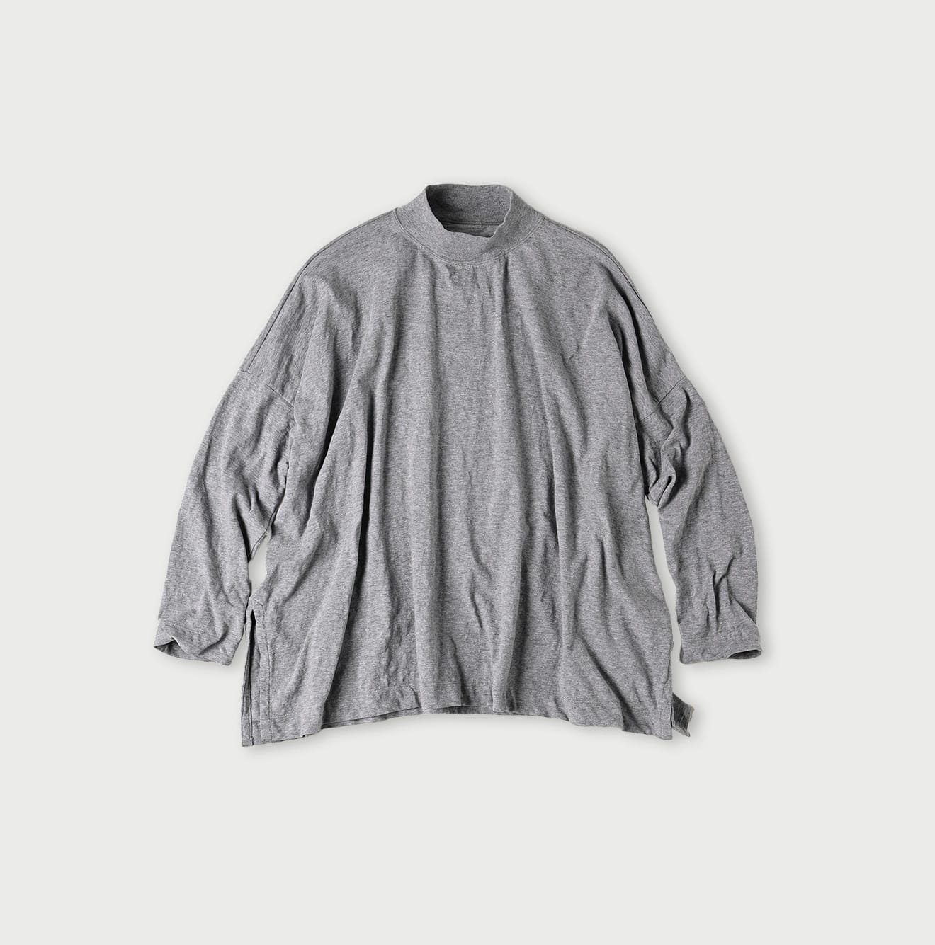 45R Yokk Neck Big Slit T-shirt (Top-dyed)