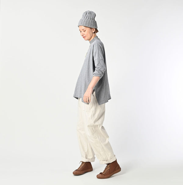 45R Yokk Neck Big Slit T-shirt (Top-dyed)