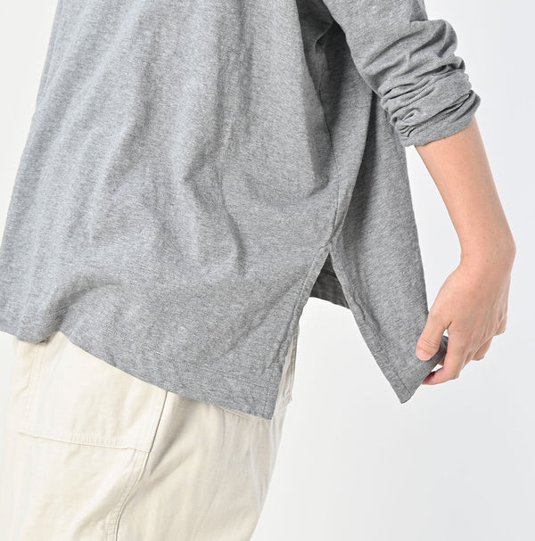 45R Yokk Neck Big Slit T-shirt (Top-dyed)