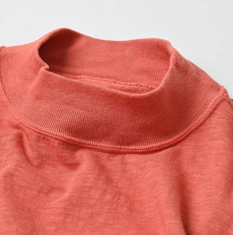 45R Botanical Dyed Yokk Neck Big Slit T-shirt