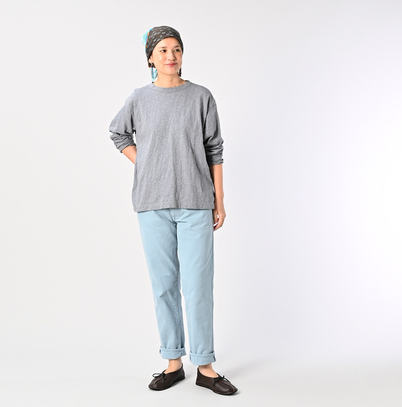 45R Ocean 908 Long Sleeve T-shirt (Top-dyed) - Image 2