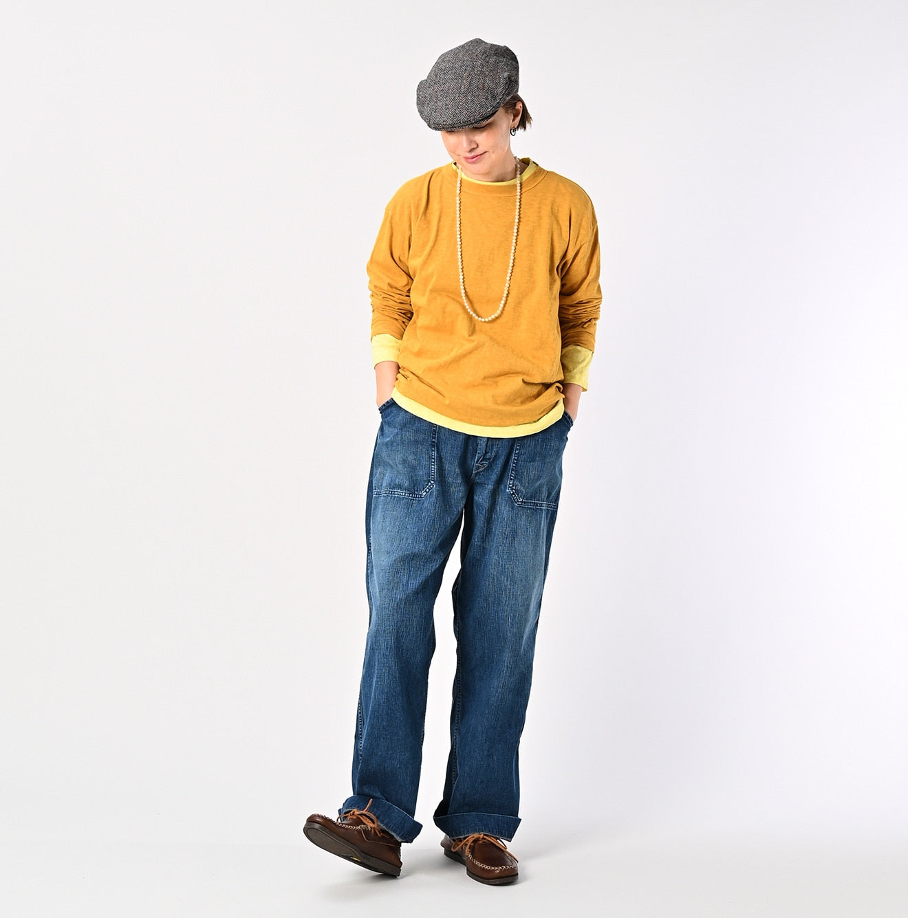 45R Botanical Dyed Ocean 908 Long Sleeve T-shirt