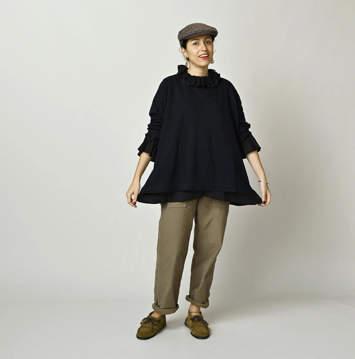 45R Indigo Big Slit Hiko T-Shirt - Image 2