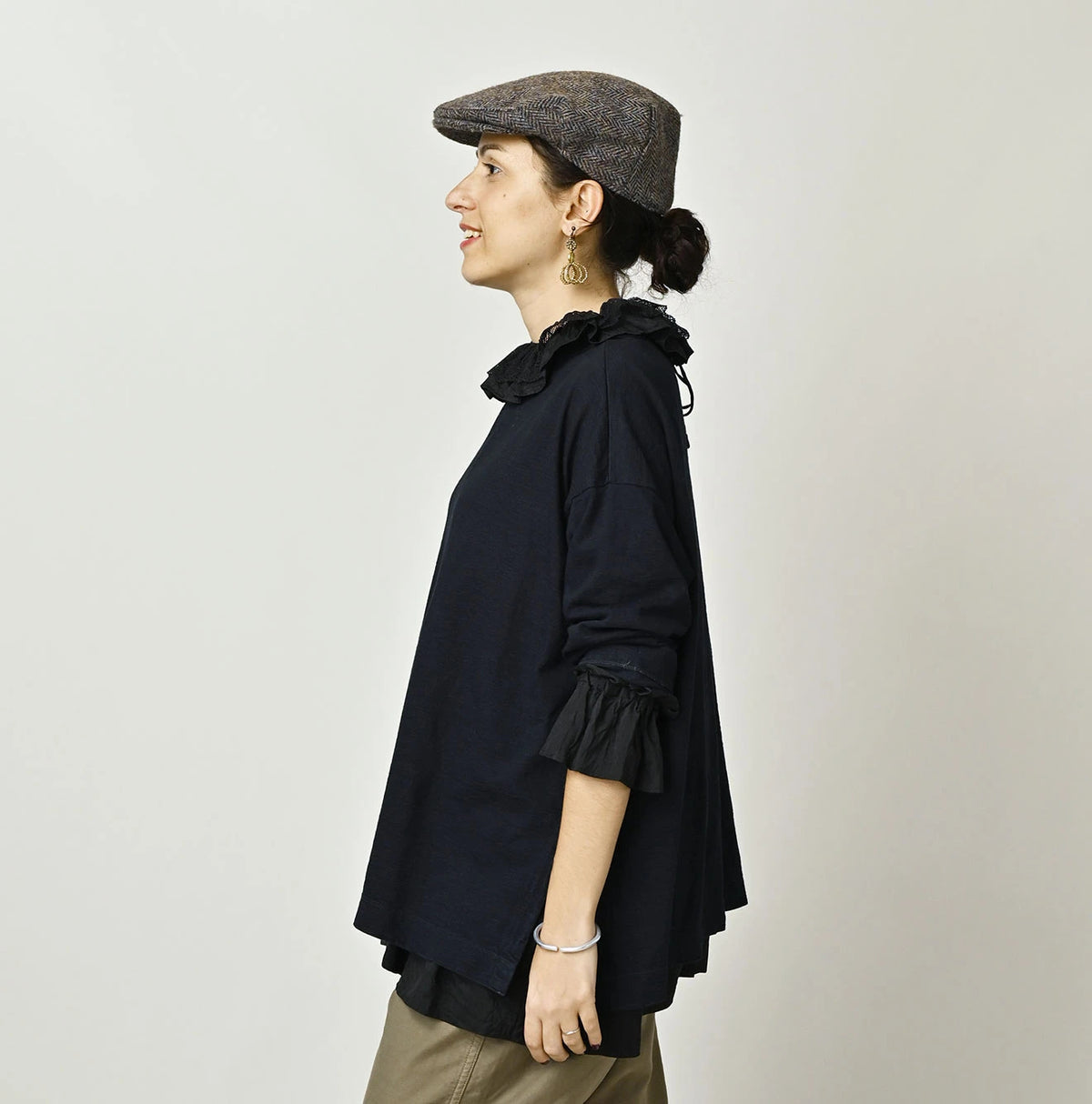 45R Indigo Big Slit Hiko T-Shirt - Image 4