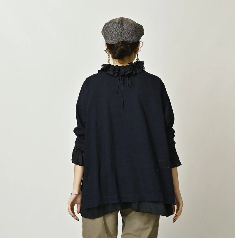 45R Indigo Big Slit Hiko T-Shirt - Image 5