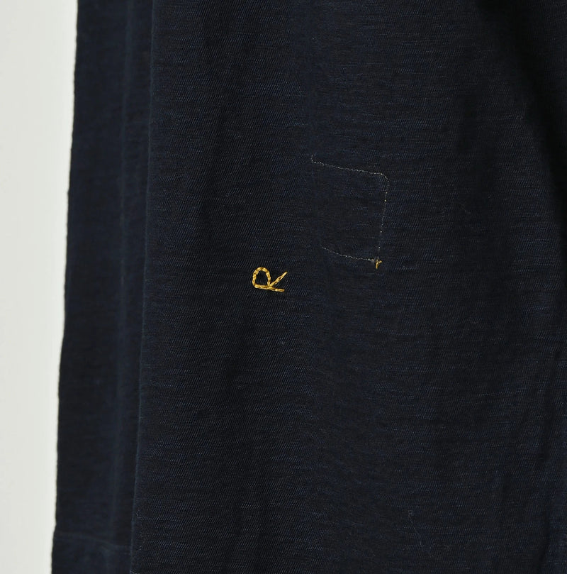45R Indigo Big Slit Hiko T-Shirt - Image 10