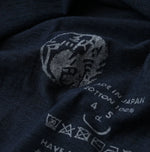 45R Indigo Big Slit Hiko T-Shirt