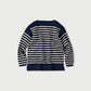 U.S. Wool Knit-sewn Basque Stripe T-shirt - 45R by 45rpm studio