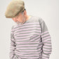 45R U.S. Wool Knit-sewn Basque Stripe T-shirt